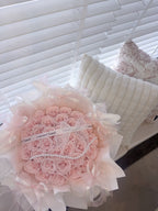 Pink Roses With Beads
