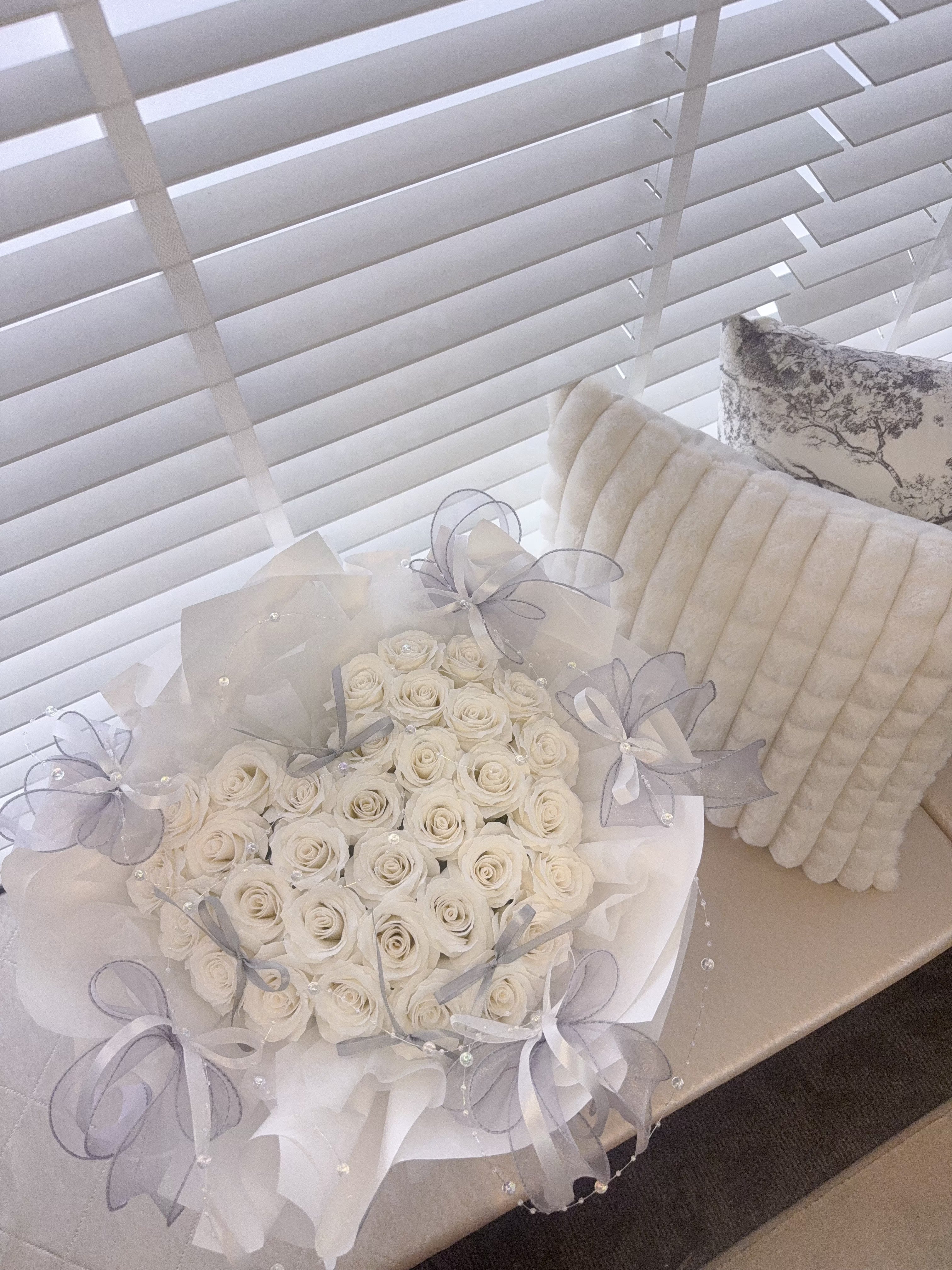 Pure White Roses