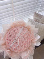 Pink Roses With Beads