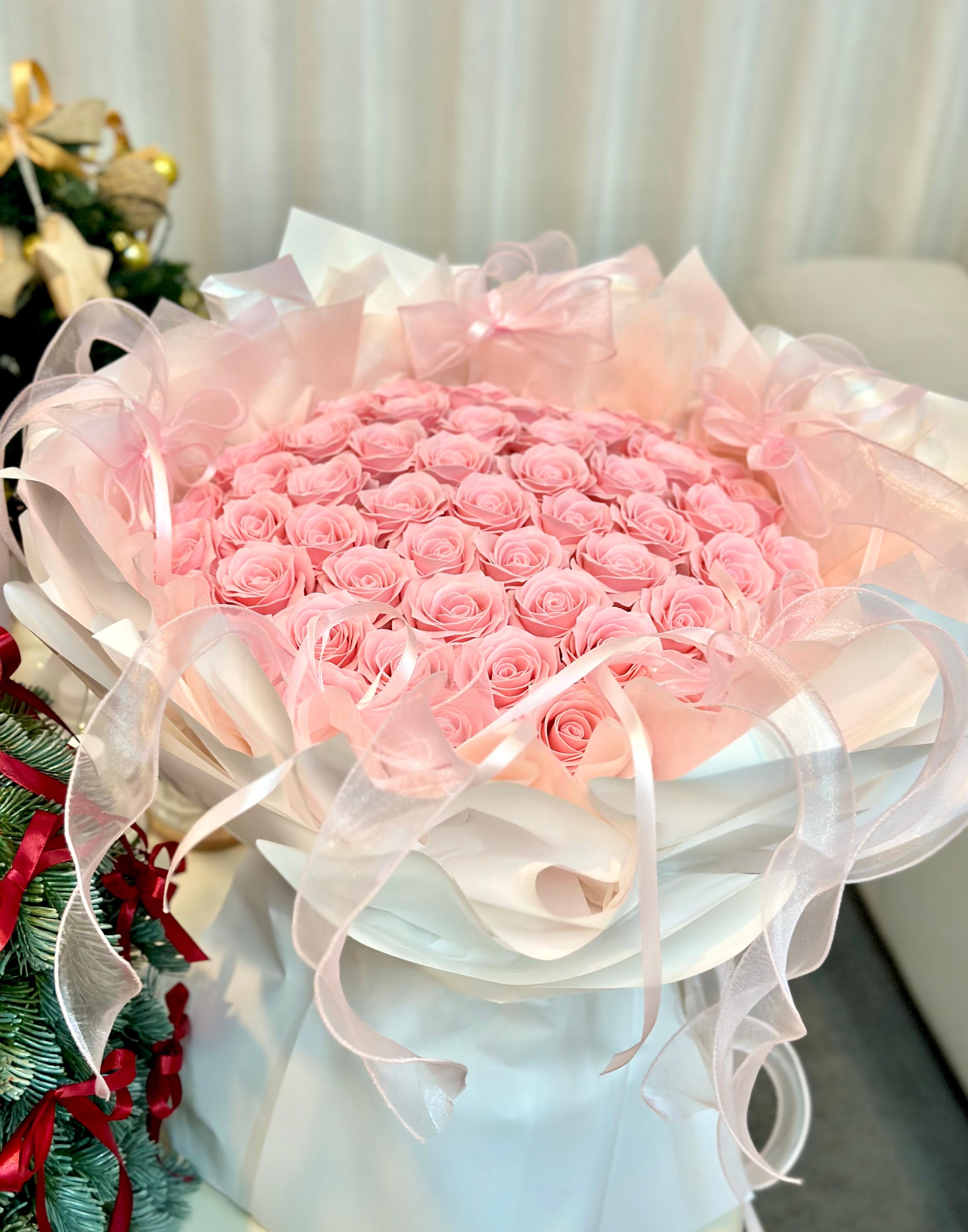 Whispering Pink Roses